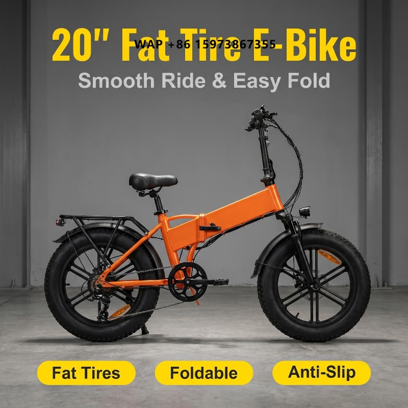 Commuter Biking - Draagbare opvouwbare 20 inch elektrische mountainbike