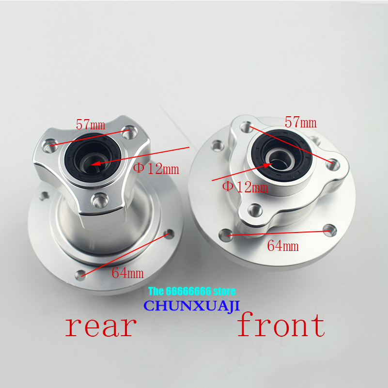 Dynamo Hub Front - Hoge kwaliteit CNC 12mm asgat motorfiets