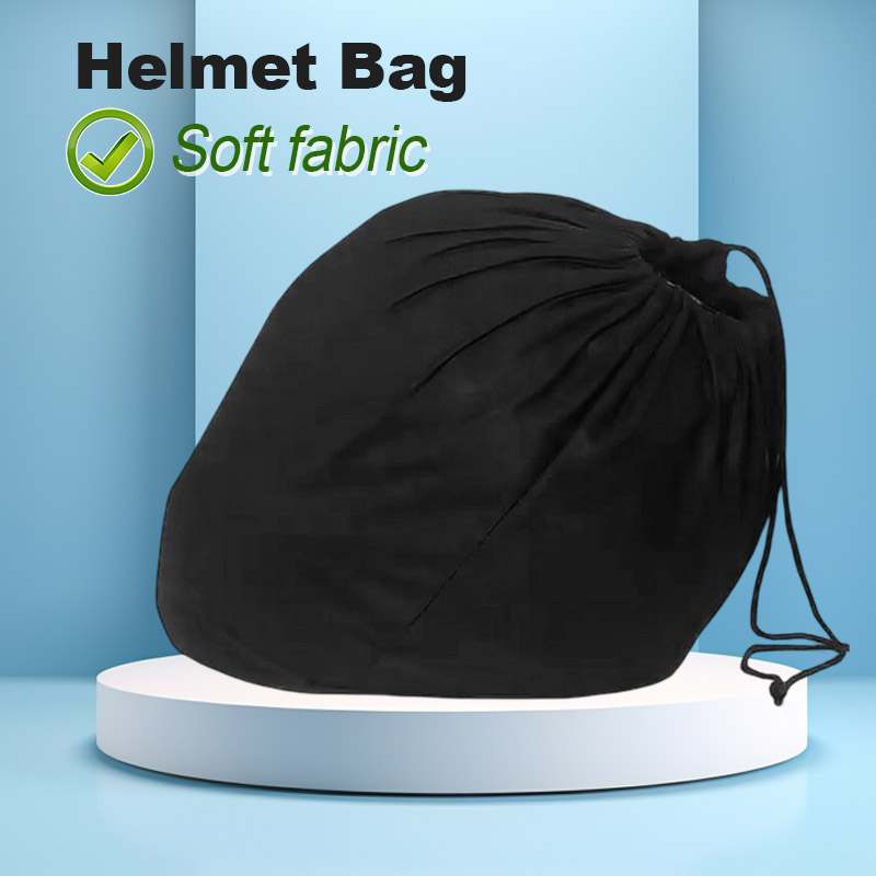 Cycling Commute Bag - Zachte helmtas Pluche zak met trekkoord