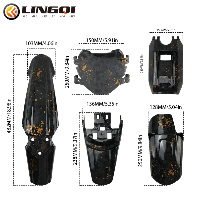 LINGQI Voor Achter Spatbord Pi - Bike Light Front Rear recensie en prijs