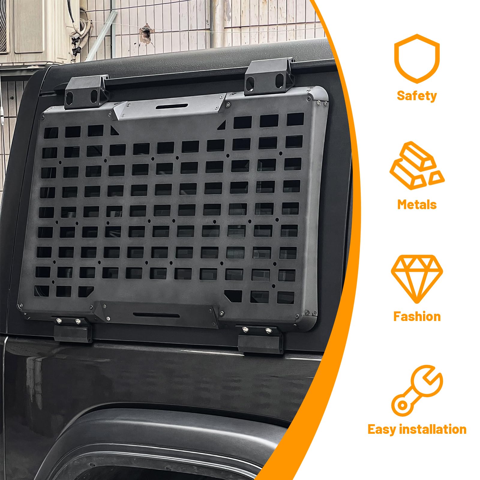Achterste rechter raam Molle p - Cargo Rack Aluminum recensie en prijs