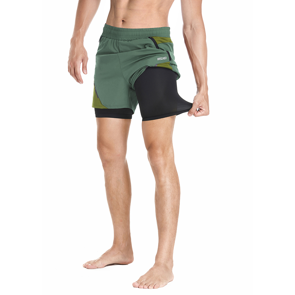 ARSUXEO Sportshorts Heren 2 in - Cycling Commuter Pants recensie en prijs