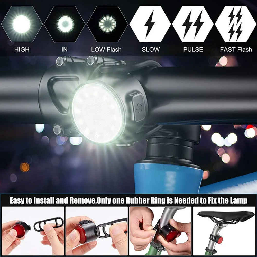 USB oplaadbare waterdichte LED - Bike Light Front Rear recensie en prijs