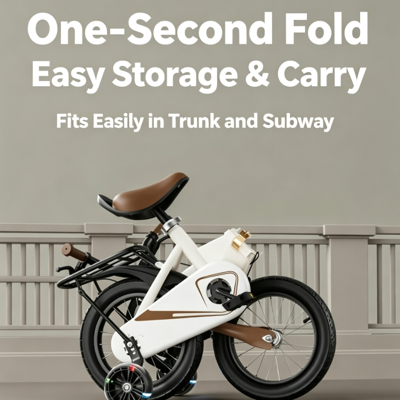 Vouwbare fiets met steunwieltj - Commuting By Bike recensie en prijs